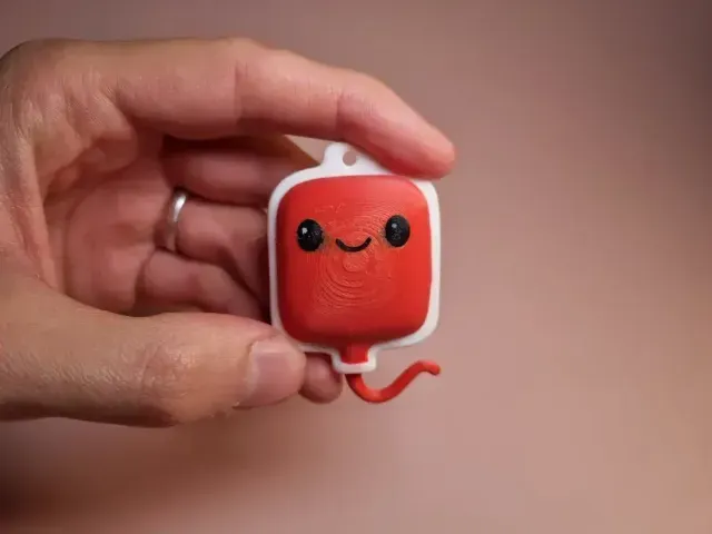 Blood Bag Keychain - Blood Type Tag — Image 2 of 9