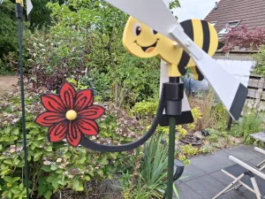 Windvaan - bloem / flower weather vane