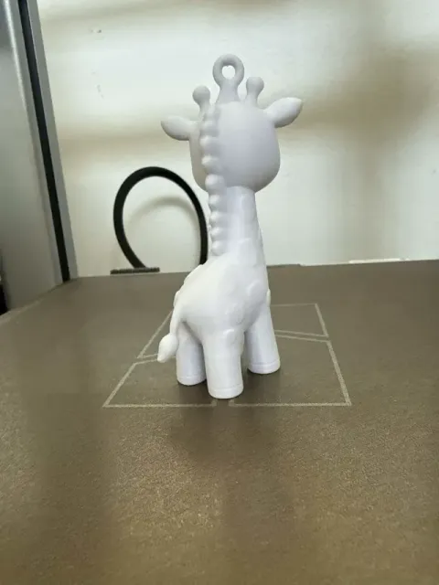 Cute Giraffe Keychain – Kawaii Animal Keyring 3D Print Model — Фото 5 из 7