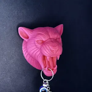 Leopard wall key chain holder decoration