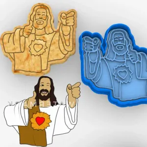 Cookie Cutter, Jesus meme ,Polymer Clay Cutters