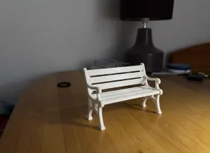 1:12 Scale Park Bench 3D Model