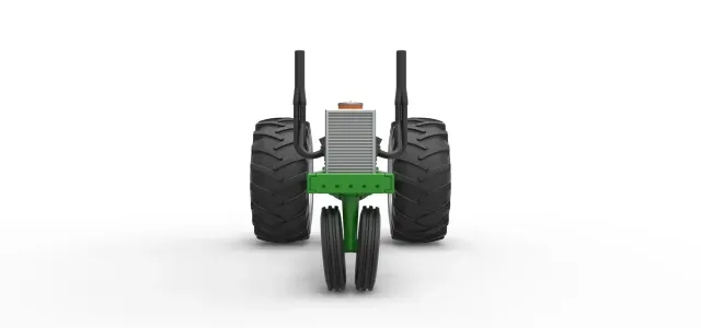 Vintage Small block Pulling tractor Base V2 Scale 1:25 — Фото 6 из 9