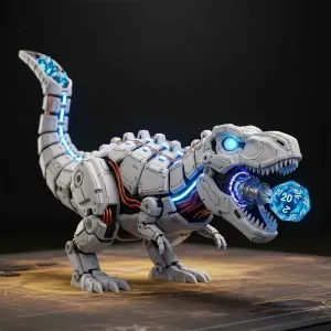 Mechanical Dinosaur The Dice Tower 3D STL File