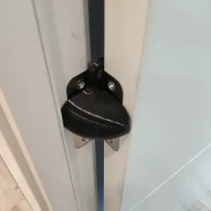 Doorstop on hinge full open