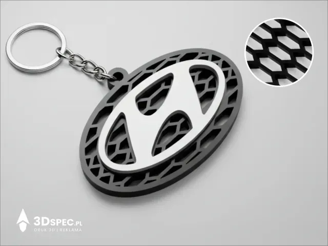 Hyundai Honeycomb Logo Keychain — Фото 4 из 4