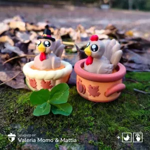 Cute Clicker Turkey, Thanksgiving Clicky Keychain & Desk