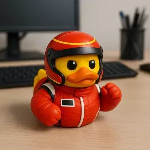 Rubber Duck - F1 Racer Statue - 3D Print