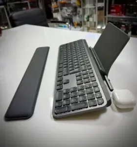 Ergonomic Riser & Tablet/Phone Mount for Logitech MX Keys S