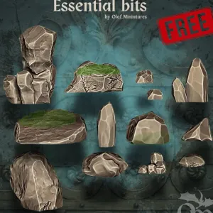 Rocks diorama display