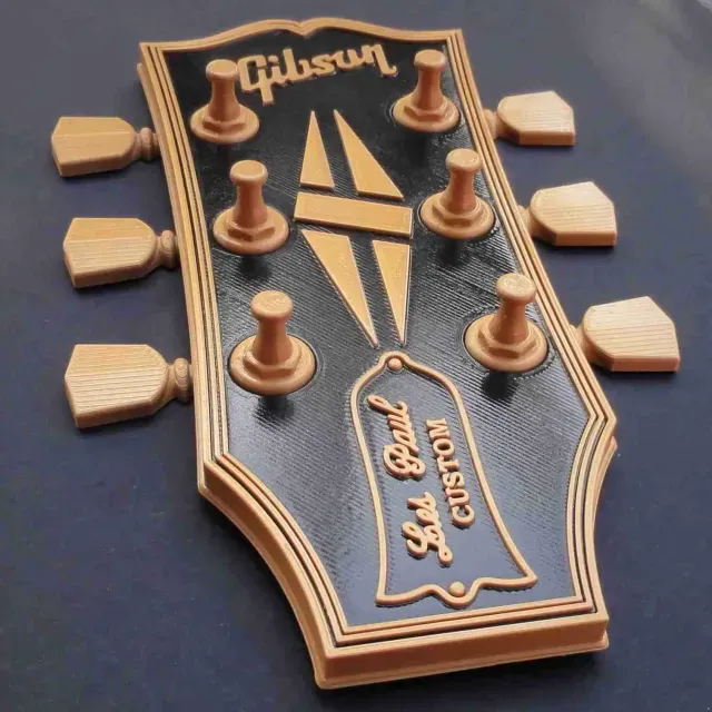 GIBSON GUITAR HEADSTOCK - KEY HANGER / WALL ART — Image 4 of 8