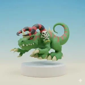 Tuskmon Digimon Creature Model