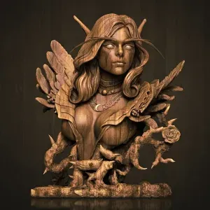Night Elf Princess bust