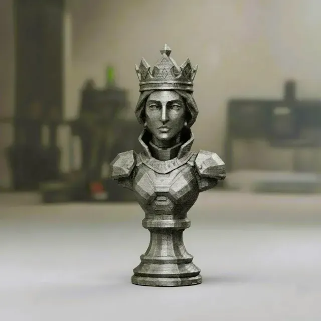 Qween - Futuristic Robotic Chess Piece