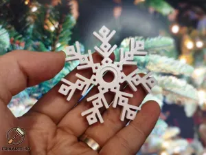 Snowflake Spinner – Print-in-Place Christmas Fidget Toy!