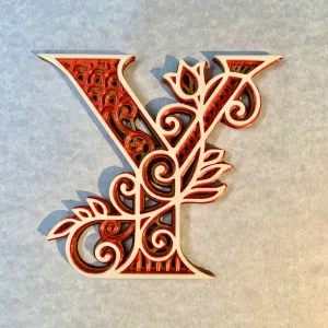 Decorated letters - Y-Z-& - 7/7