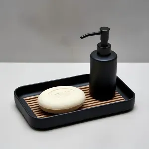 Soap Dish with Drip Inlay – Minimalist Bathroom Organizer
