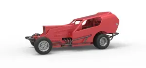 Vintage Dirt Modified stock car Version 4 Scale 1:25