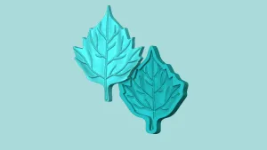 Sunflower Leaf 02 - Silicone Mold Maker - Template