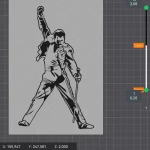 Freddie Mercury iconic pose