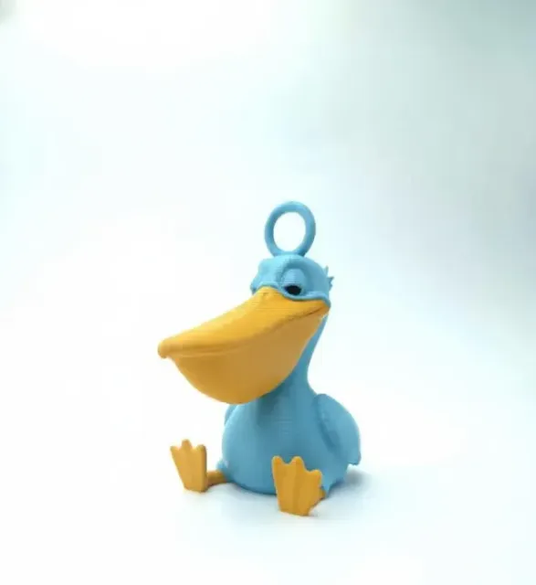 🐦 Sassy Pelican Keychain – Cute Bird 3D Printable Model — Image 2 of 4