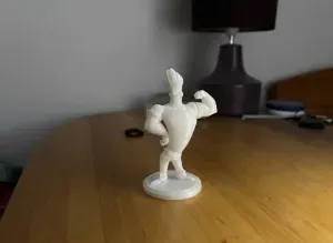 Johnny Bravo Flexing Pose 3D Model