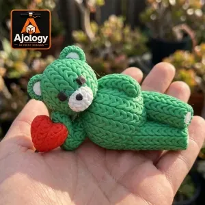 Knitted Cute Bear – STL & 3MF Files for 3D Printing