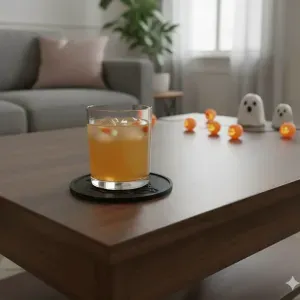 Ghostly Grog Guard Coaster