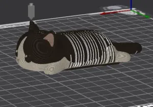 Tuxedo Loaf Sleepy Cat Flexy Toy – Noah0x03