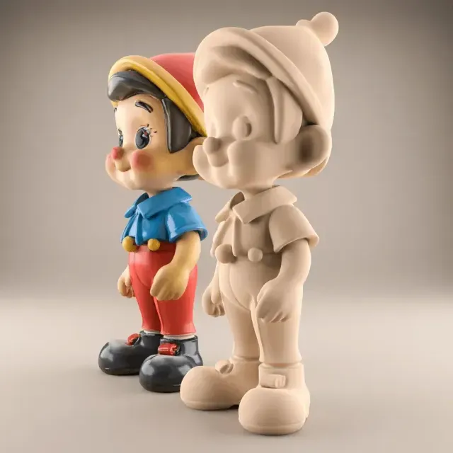 Cute Pinocchio STL File for 3D Printing and Decor — Фото 3 из 5
