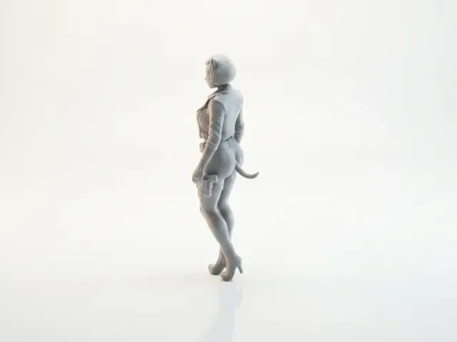 Cute Cat Girl Figurine Chibi Anime 3D Printable — Image 3 of 4