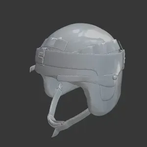 Modern Military Combat Helmet – High-Detail Tactical
