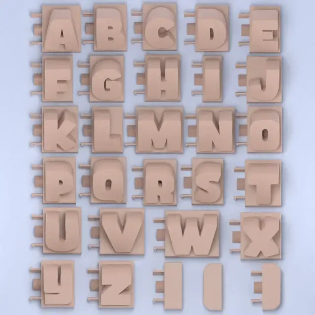 3D name from letters - Comic Font — Фото 3 из 9