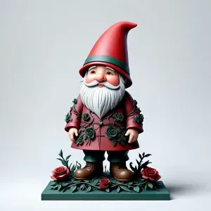 2965 Fairy Tale Gnome – Color Full-Body Figurine on Base