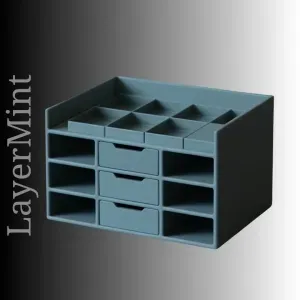 Compact Multi-Drawer Desktop Organizer – STL Model