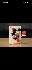 Валентинка Микки Маус из карты король черви К♥️