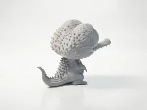 Cute Alligator Figurine Chibi 3D Printable