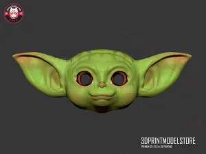 Baby Yoda Star Wars Cosplay Mask - Halloween Costume