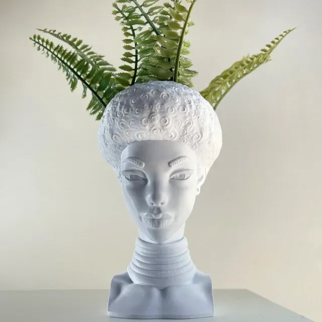 AFRO GIRL PLANTER/ NO SUPPORTS-NO RAFTS — Фото 2 из 9
