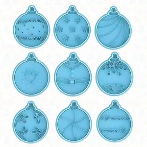Christmas tree toys cookie cutter set of 9