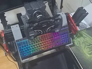Extended Sim Rig Full size Keyboard Mount (8040 Extrusion)