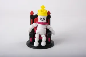 Chess King Flexi Toy - Cute Articulated Figurine
