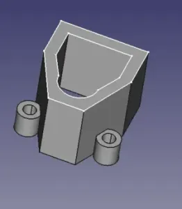 Mount for capacitator an XT60 for Armattan Marmotte