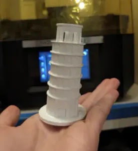 Leaning Tower of Pisa-Italy (Title engraved on print)