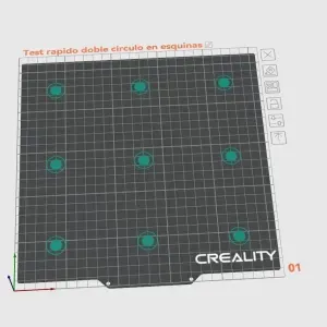 Primera capa - Test rápido (Doble circulo esquinas) 9mn-26cm