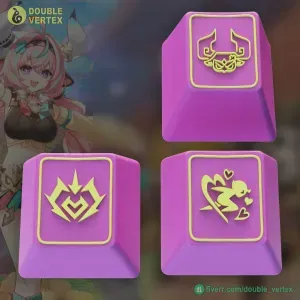 Genshin Impact Varessa Keycaps – OEM Profile STL Files