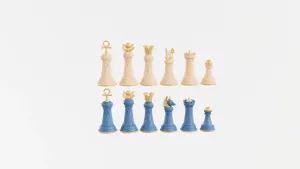 Egyptian Chess Set STL/3MF – Egypt Themed Pieces