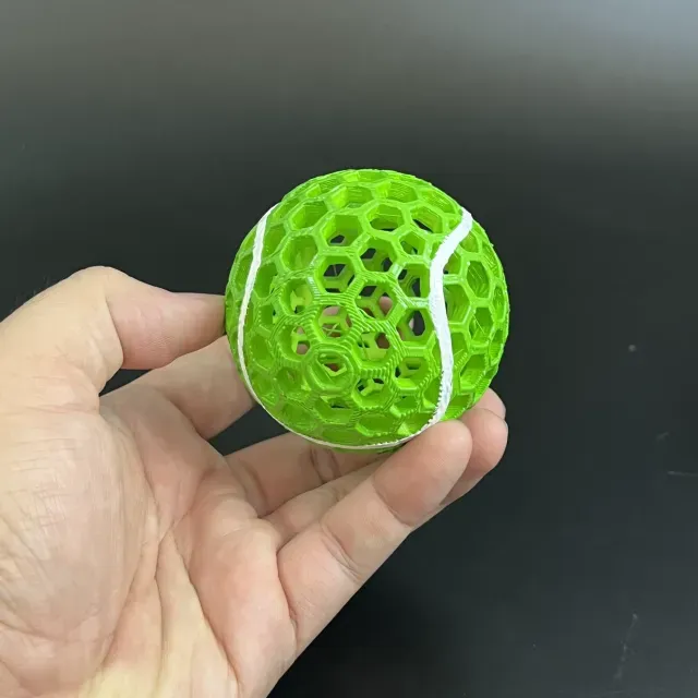 AIRLESS TENNIS BALL - STL & 3MF MULTICOLOR — Image 3 of 9
