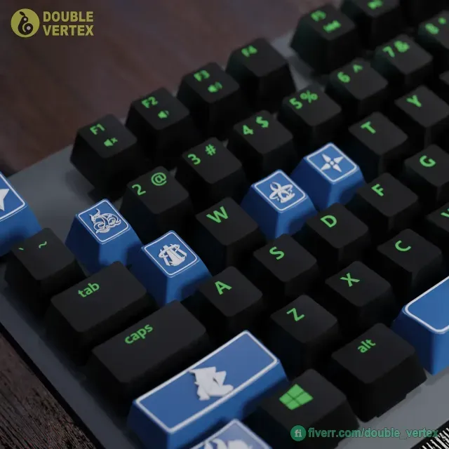 Genshin Impact Neuvilette Keycaps – OEM Profile STL Files — Фото 3 из 9