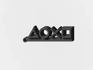 PlayStation icons keychain